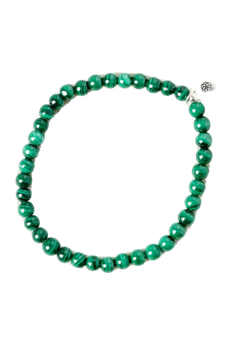 Genuine Malachite Energy Bracelet, Alternate, color, Dark Green