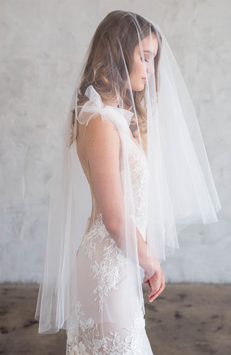 Brides & Hairpins Danton Tulle Fingertip Veil, Alternate, color, 