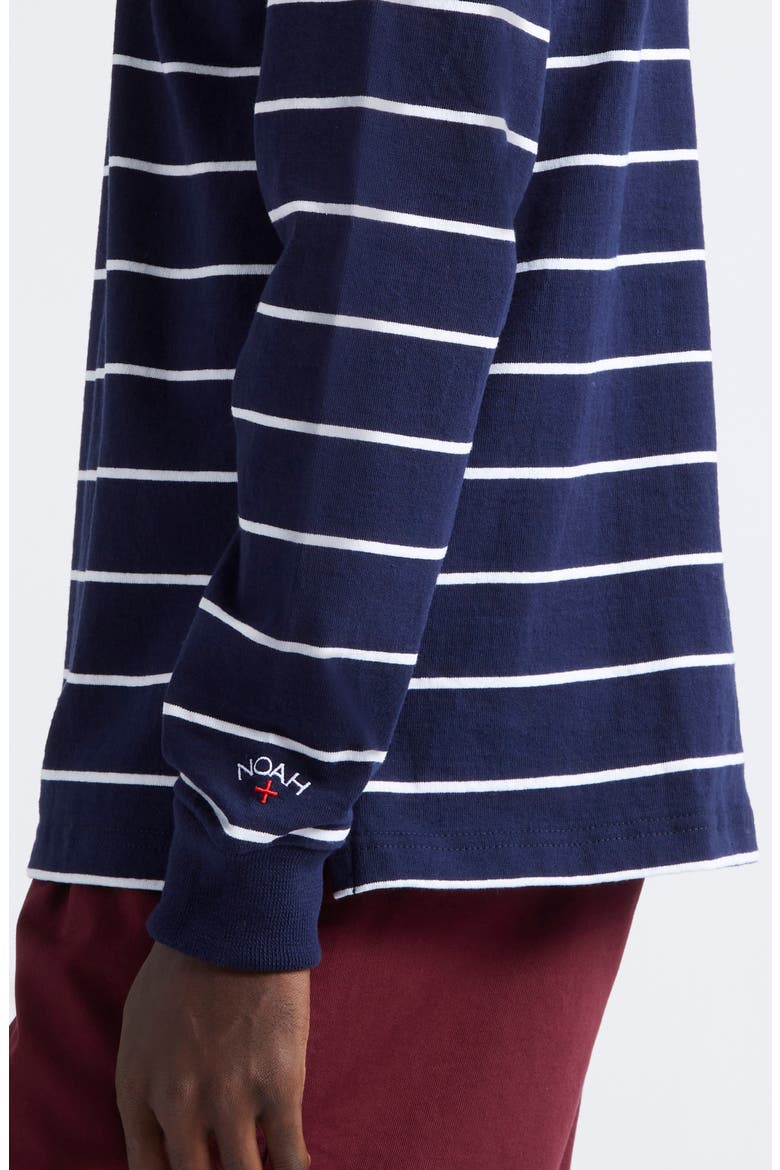 Classic Stripe Rugby Shirt, Alternate, color, WHITE/ NAVY