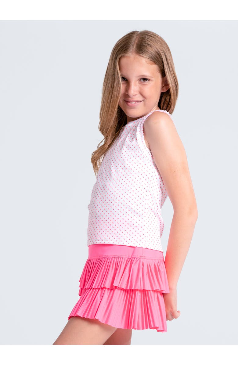 Lucky in Love Girls Poppy Dot Tank, Alternate, color, Taffy