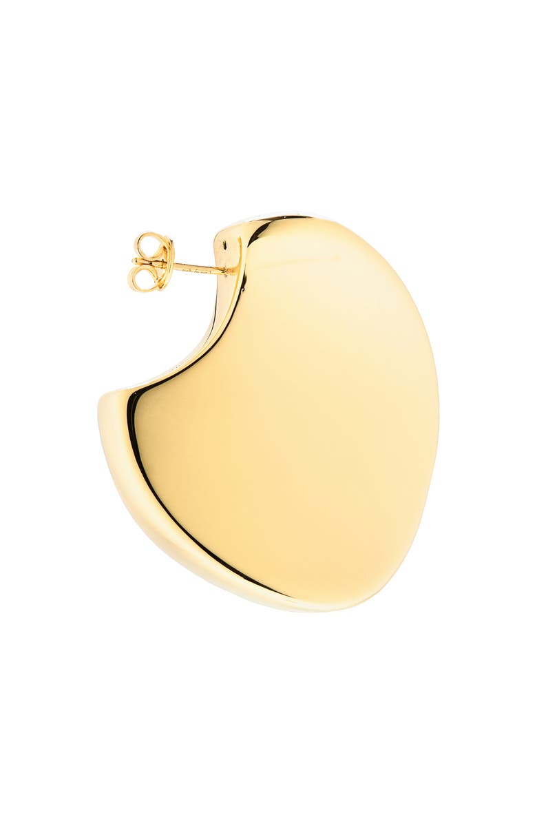 Bottega Veneta Large Disc Earrings, Alternate, color, 8120 Yellow Gold