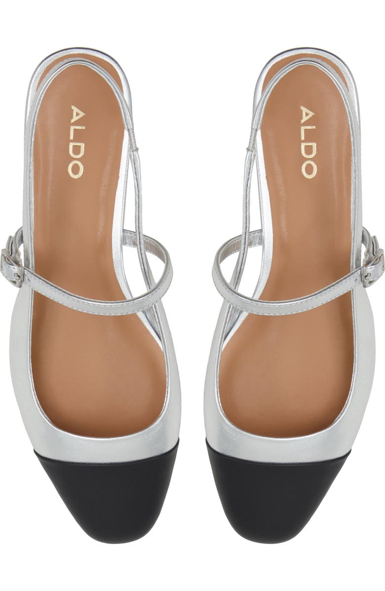 ALDO Sadey Slingback Mary Jane Cap Toe Flat, Alternate, color,