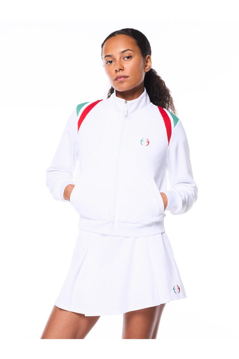 Women's Eredita Track Jacket, Main, color, BRILLIANT WHITE