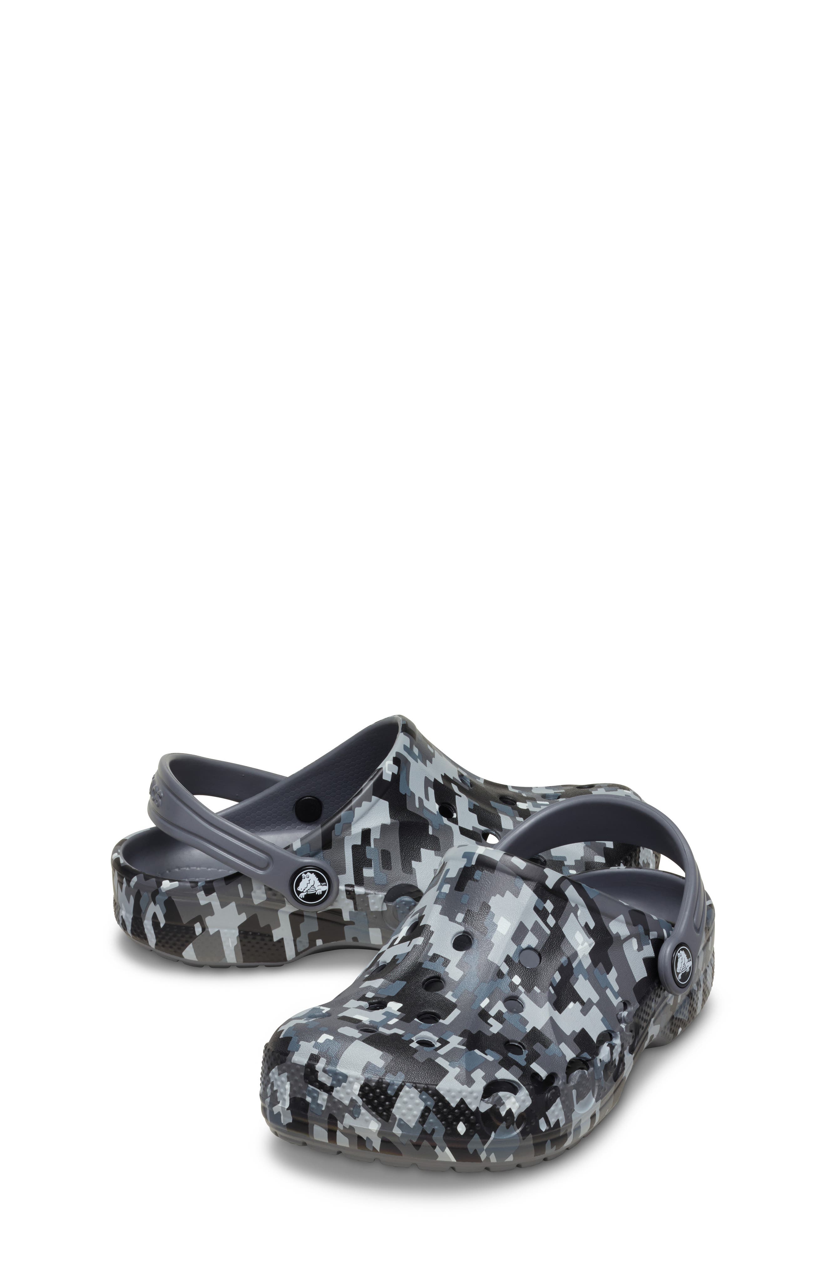 Kids' Baya Print Clog, Alternate, color, CHARCOAL/CHARCOAL