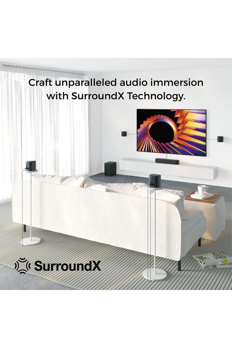 aura a40 7.1ch virtual surround sound bar, Alternate, color, Black