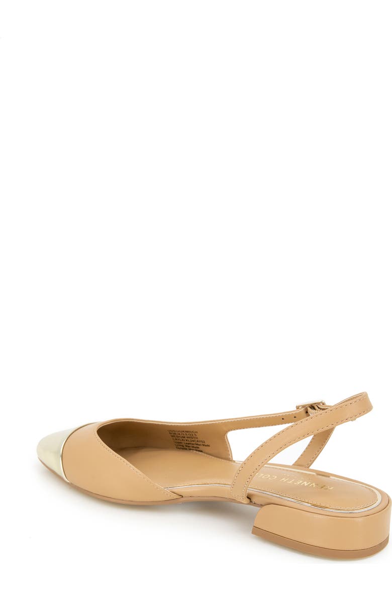 Kenneth Cole New York Cayla Slingback Half d'Orsay Pointed Cap Toe Pump, Alternate, color,