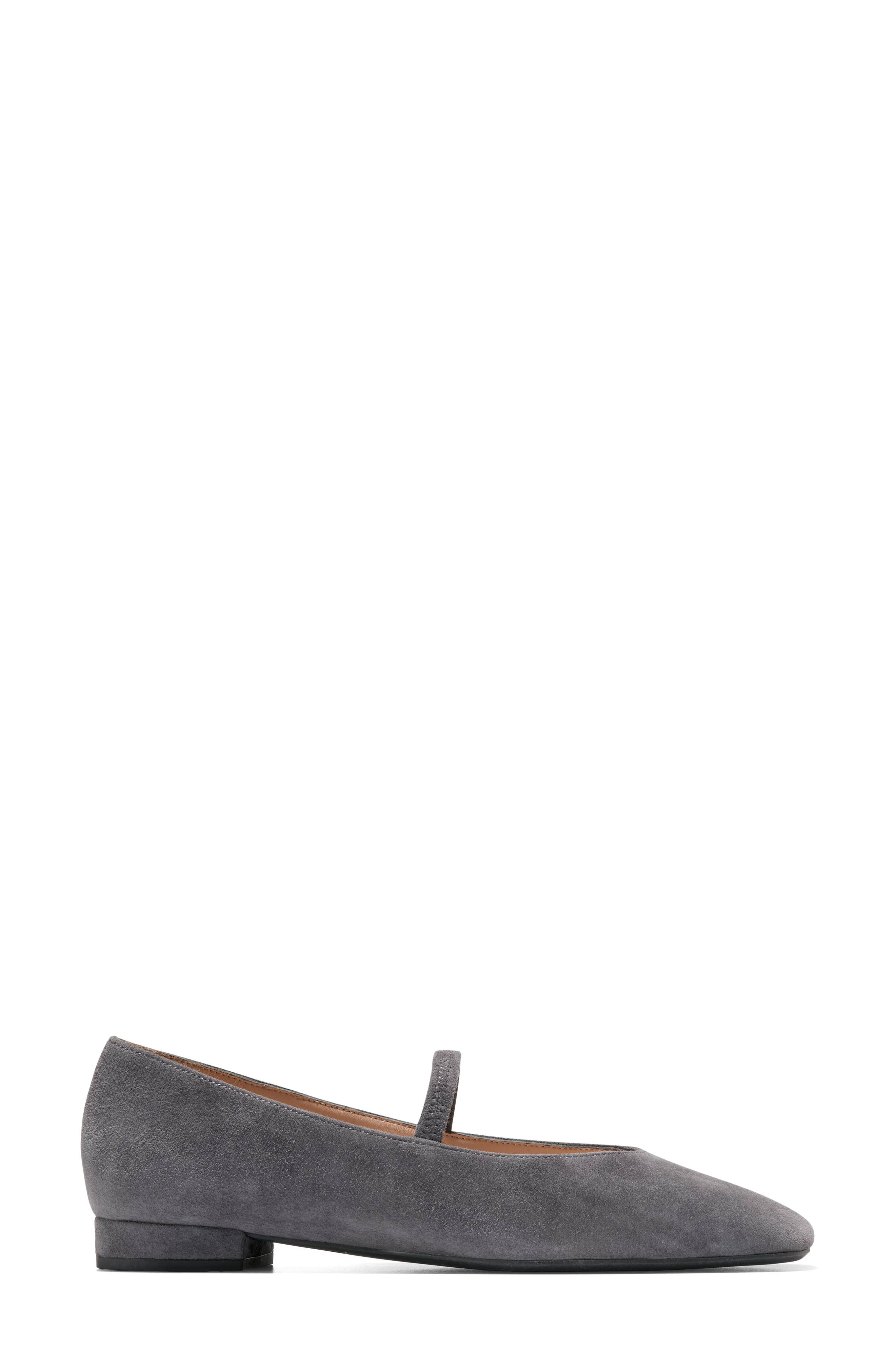 Go-To Valinda Mary Jane Flat, Alternate, color, BLACKENED PEARL SUEDE