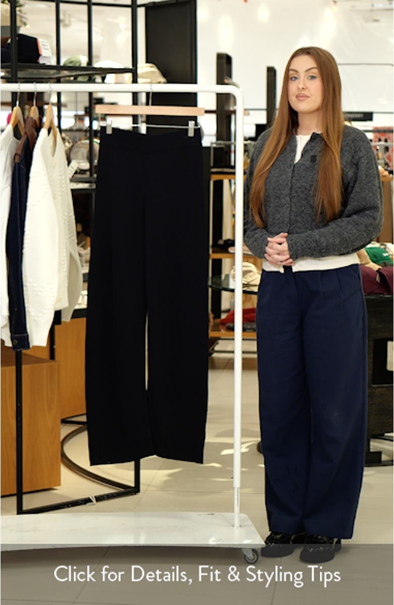 Straight Leg Knit Pants, sales video thumbnail