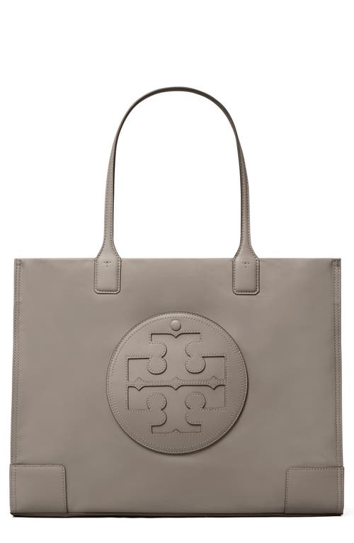 Tory Burch Ella Nylon Tote In Gray Heron