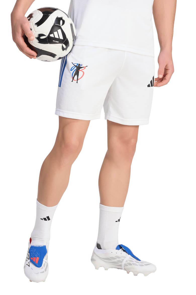 Jude Bellingham Soccer Shorts, Main, color, WHITE