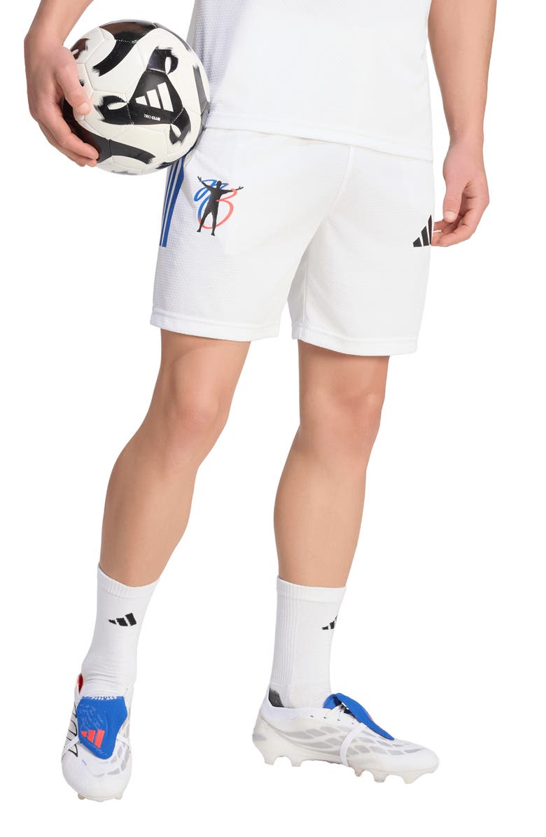 adidas Jude Bellingham Soccer Shorts, Main, color, White