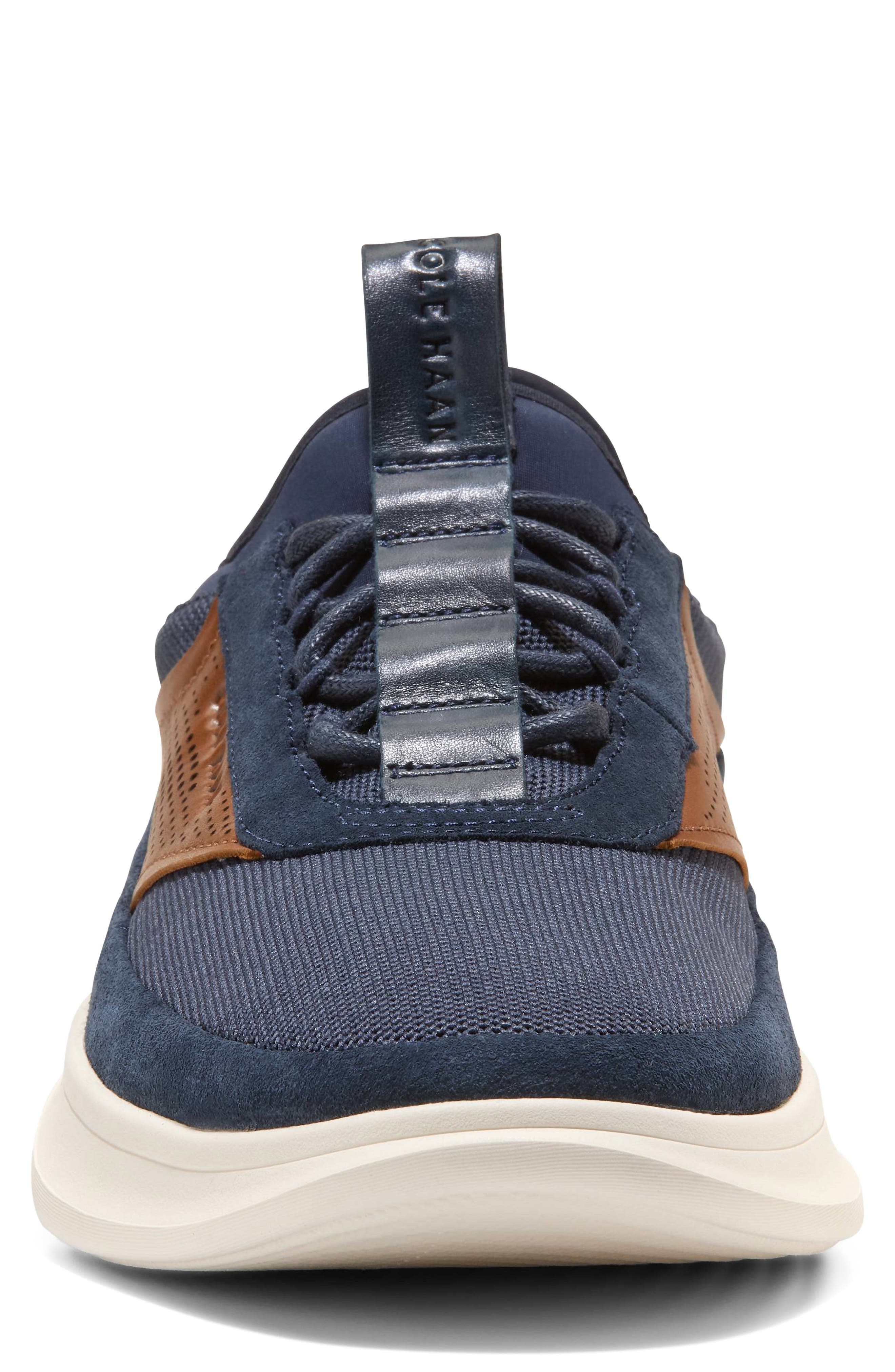 Grand Aerion Sneaker, Alternate, color, NAVY BLAZER / BRITISH TAN