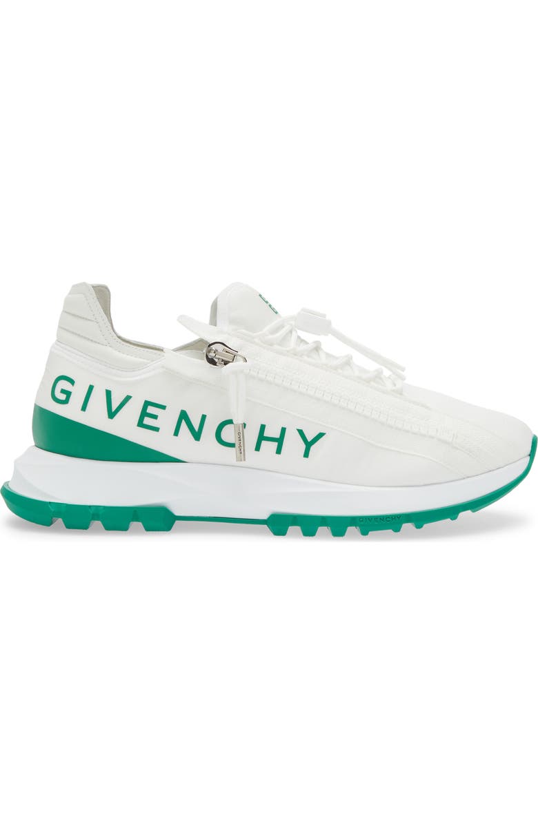 Givenchy Spectre Zip Sneaker, Alternate, color, White/ Green