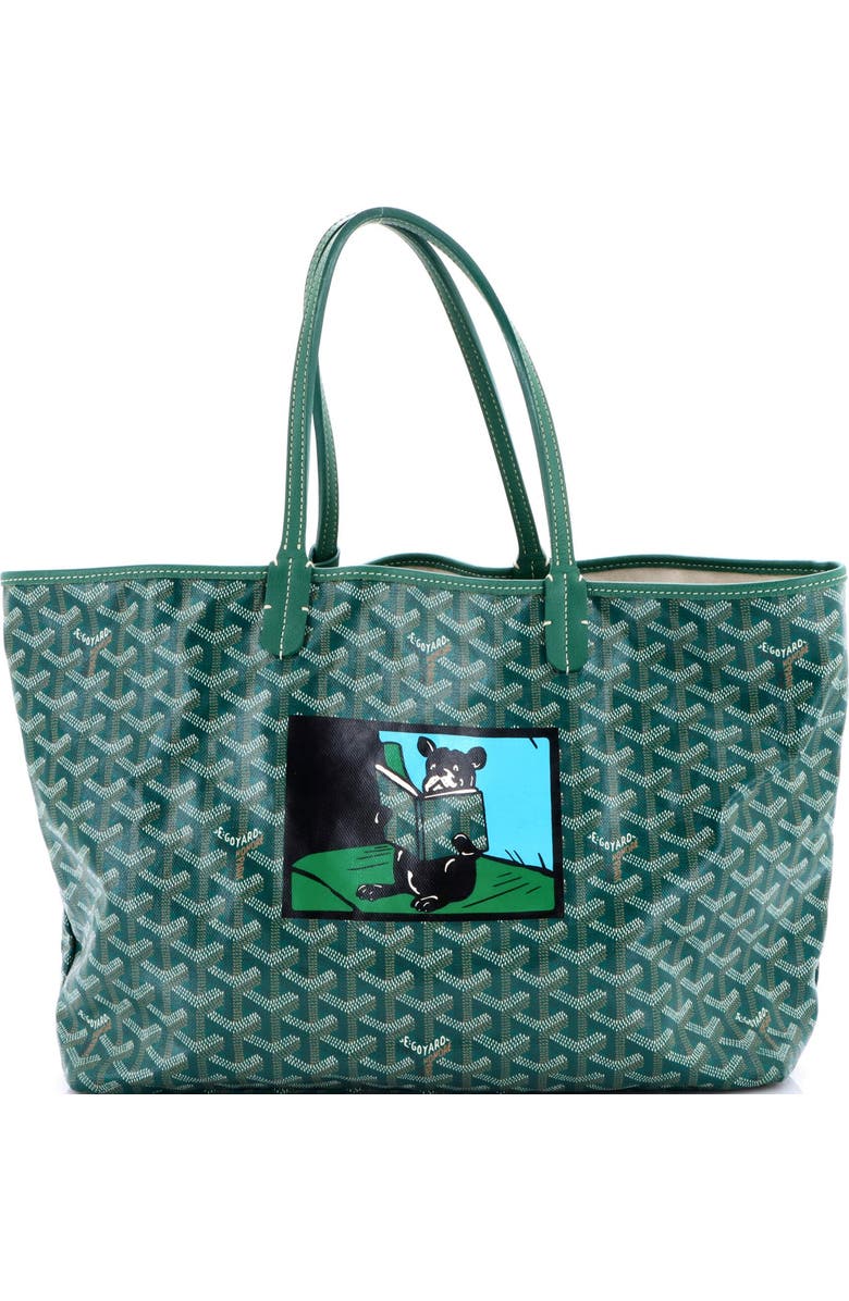 Pre-Owned Goyard Saint Louis Tote Printed Coated Canvas PM, Main, color, Green