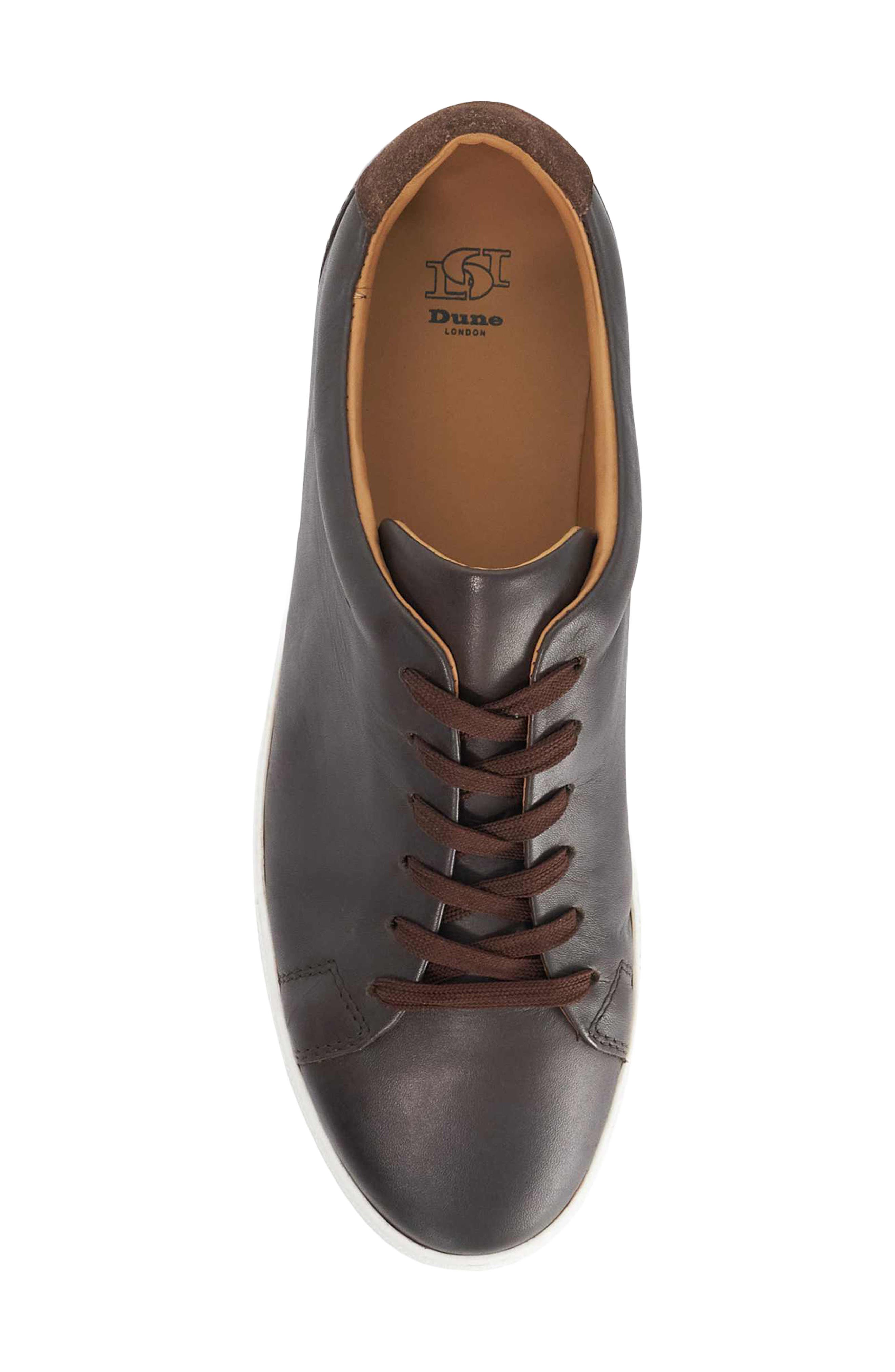 Trevons Low Top Sneaker, Alternate, color, DARK BROWN
