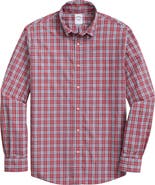 Brooks Brothers Friday Plaid Cotton Poplin Button-Down Shirt