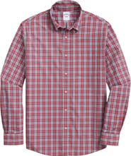 Brooks Brothers Friday Plaid Cotton Poplin Button-Down Shirt