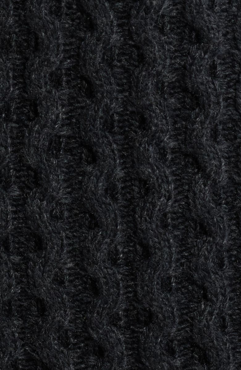 Anne Klein Cable Stitch Zip Hoodie, Alternate, color, 