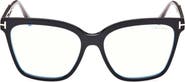 TOM FORD 56mm Square Blue Light Blocking Optical Glasses