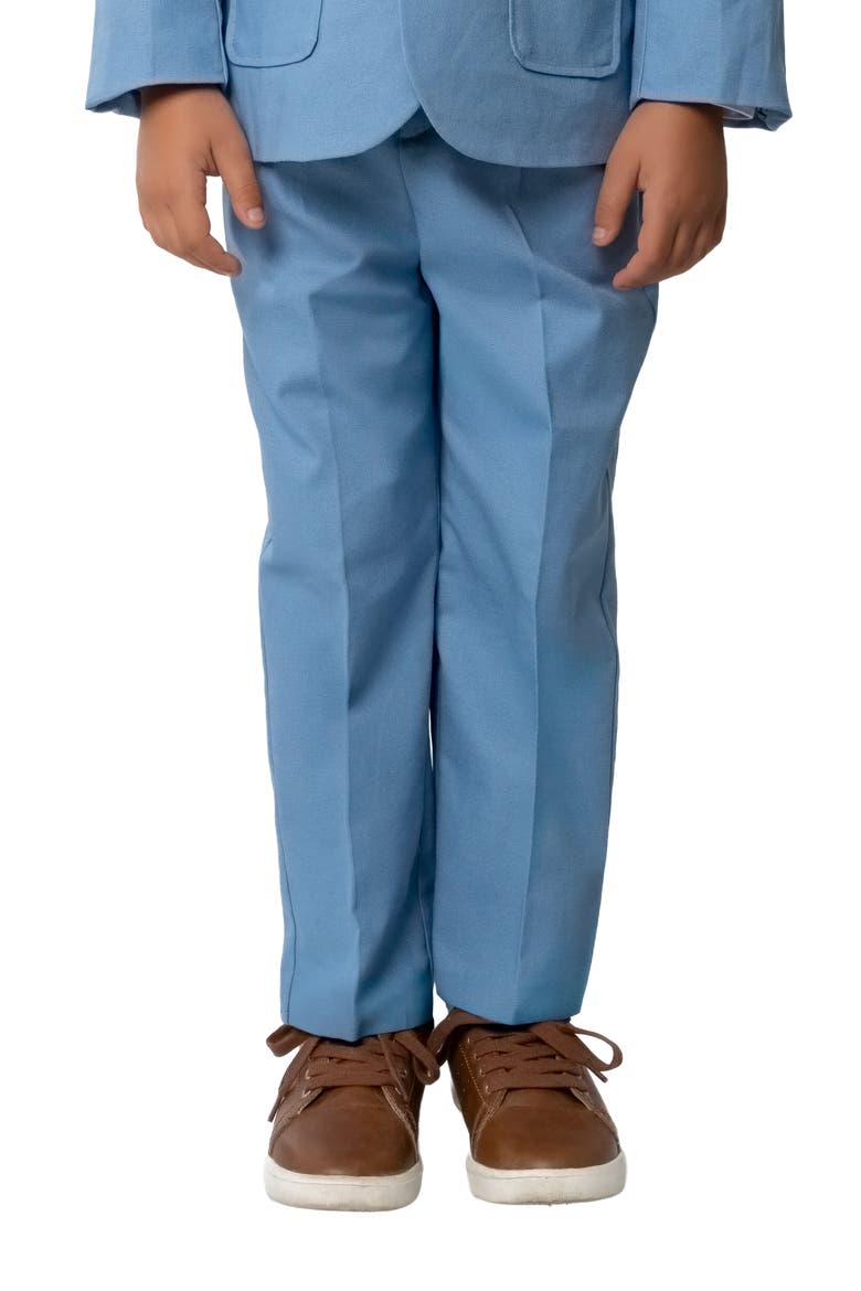Kids' Joey Safari 5-Piece Linen Suit, Alternate, color, Powder Blue