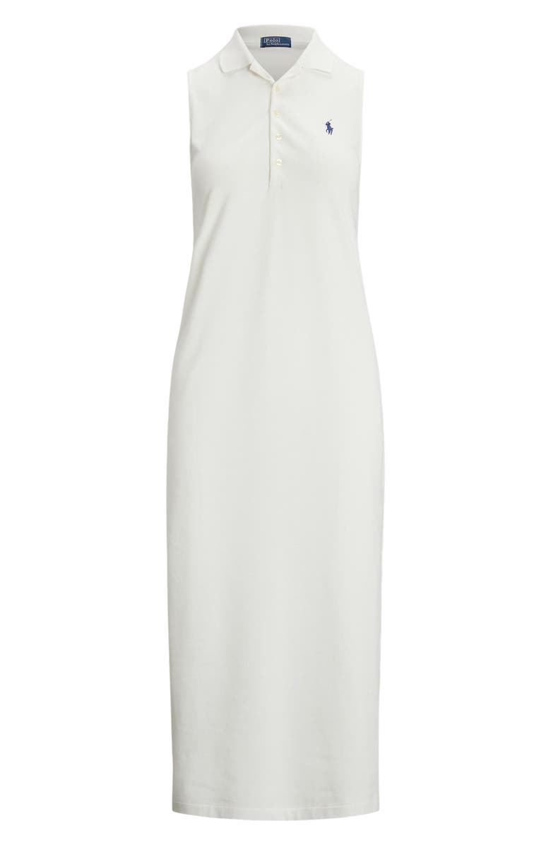 Polo Ralph Lauren Sleeveless Polo Dress, Alternate, color, White