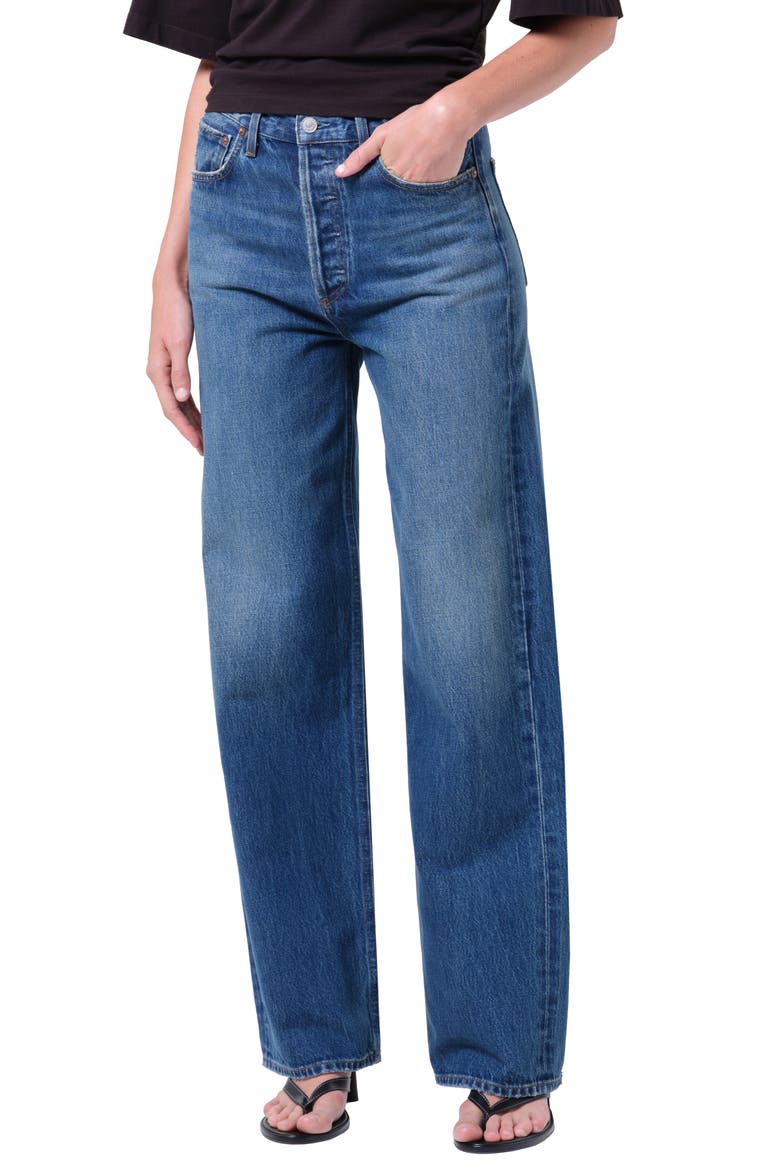 Ren High Waist Wide Leg Jeans, Alternate, color, CHAPTER DARK INDIGO
