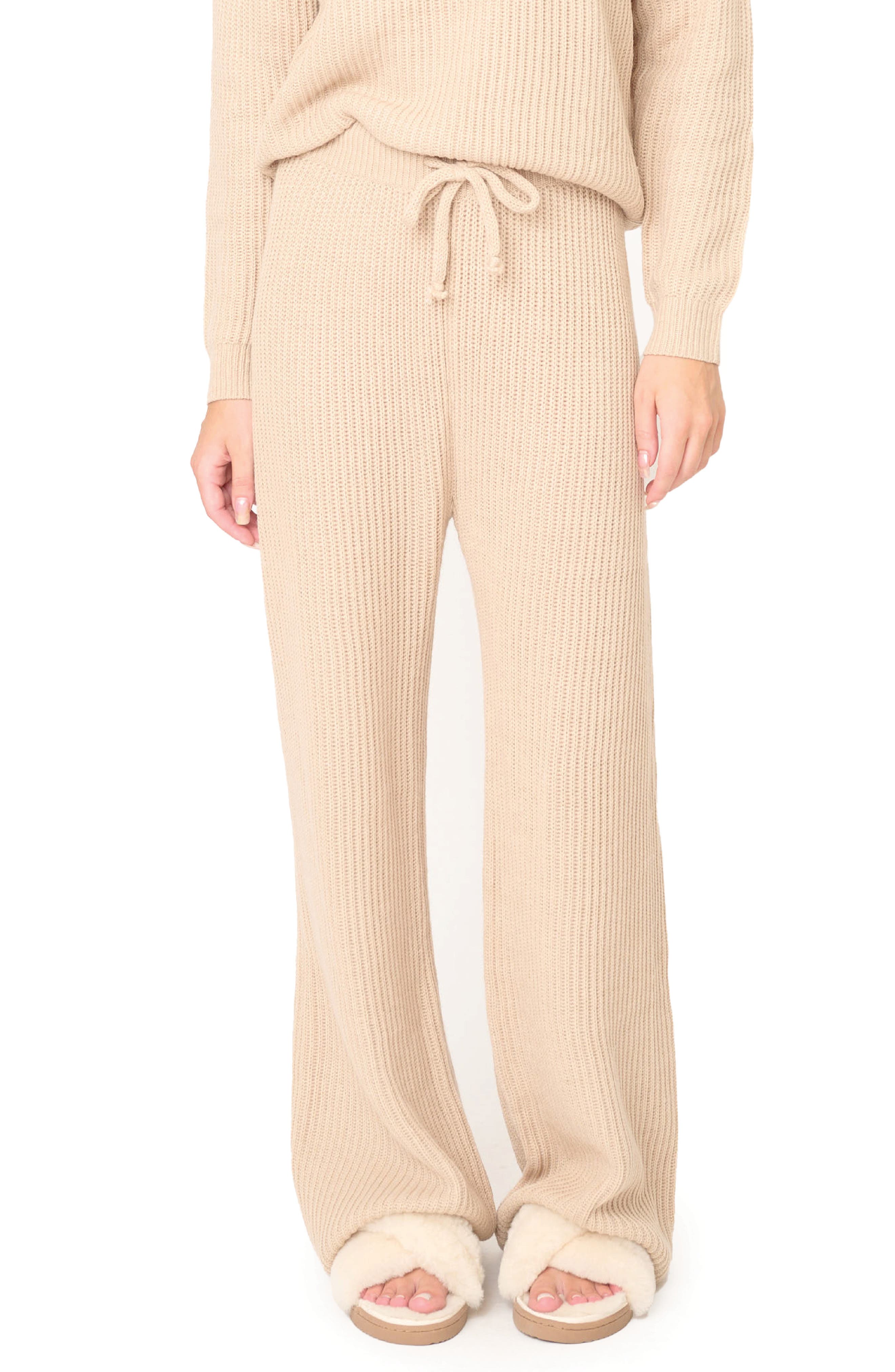 Gigi Drawstring Rib Sweater Pants - image 3