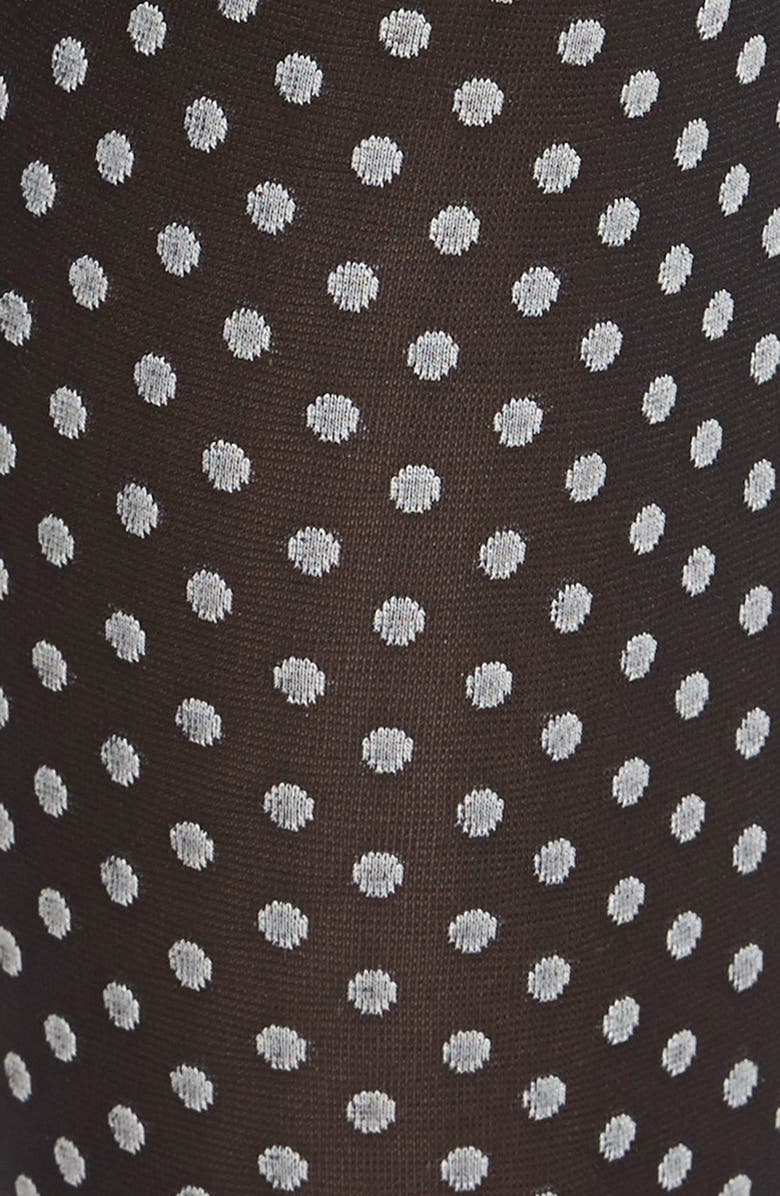 Hue 'Dotty' Polka Dot Control Top Tights, Alternate, color,