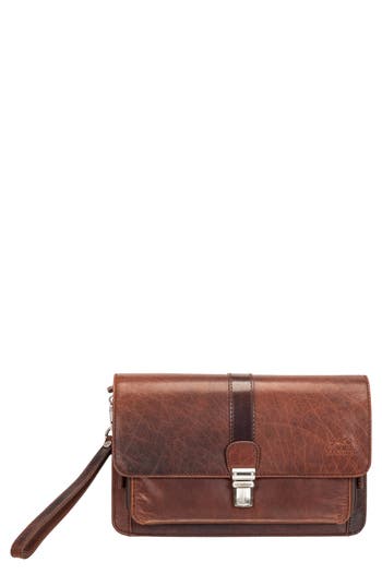 Mancini Buffalo Messenger Bag In Brown