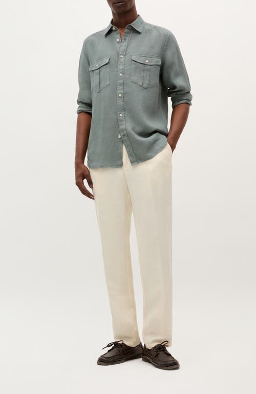 Scalpers Country Linen Pockets Shirt In Gray