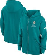Nike Women's Nike Aqua Miami Dolphins Phoenix Rewind Full-Zip Hoodie