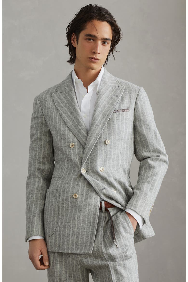 Uconstructed blazer, Alternate, color, Pearl Grey