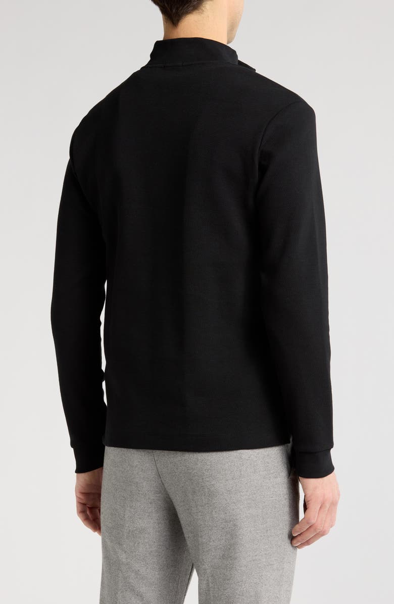 BOSS Tenore Quarter Zip Sweater, Alternate, color, Black