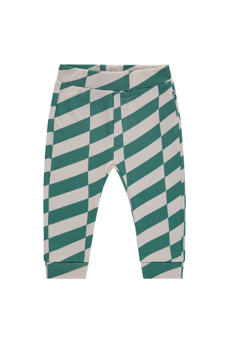 Asymmetrical Print Sweatpants, Main, color, Green