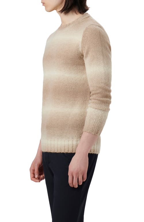 Bugatchi Gradient Stripe Sweater In Brown