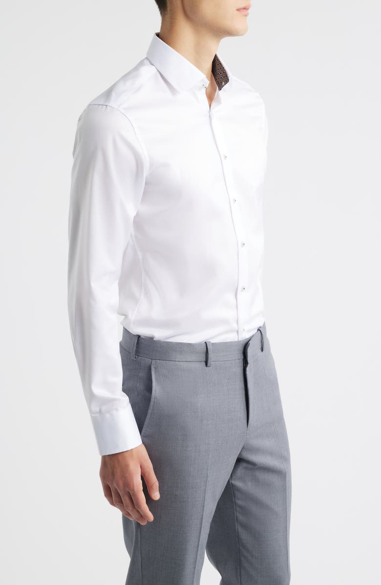 1863 by Eterna Slim Fit ASDF Non-Iron ASDF Dress Shirt, Alternate, color, White