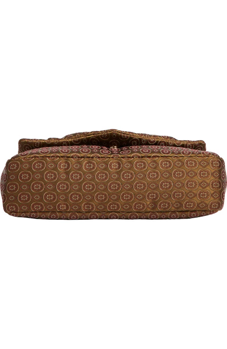 Saint Laurent Small Calypso Jacquard Shoulder Bag, Alternate, color, Ocre Multicolor