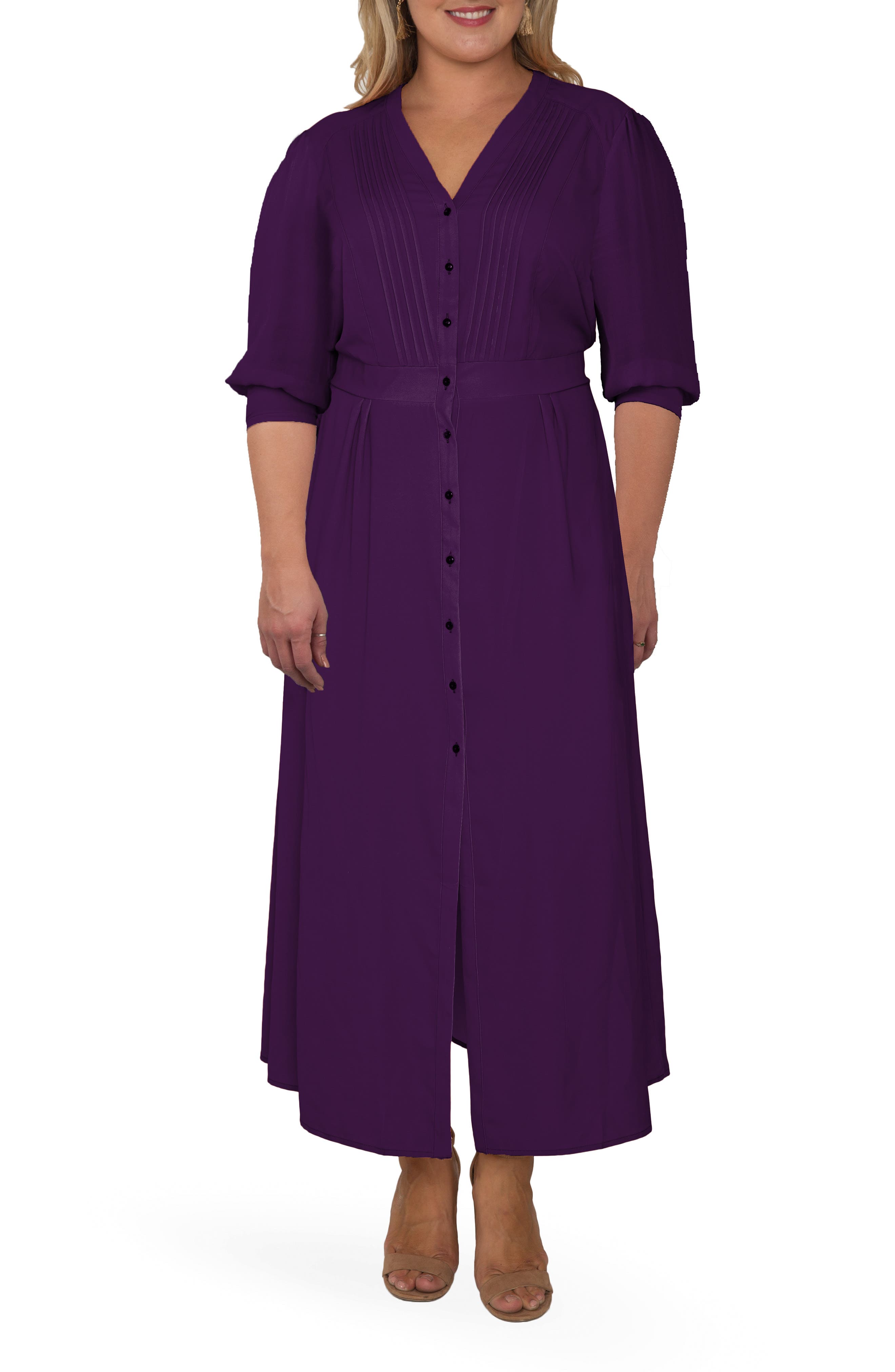 Romantic Pintuck Dress