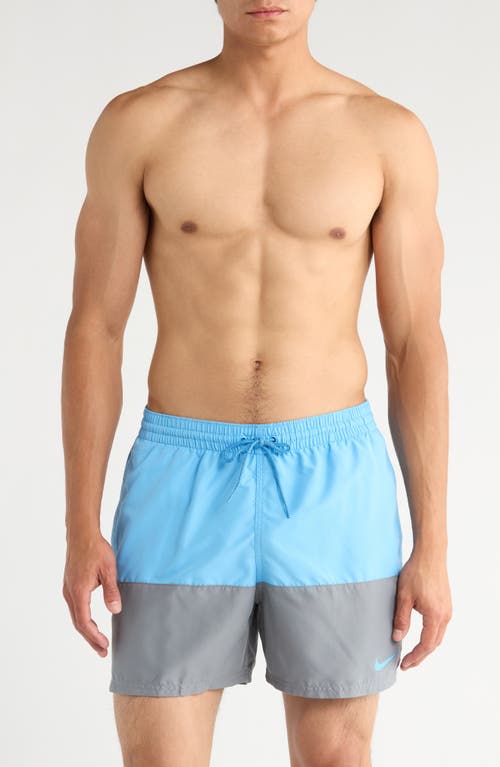 Nike Colorblock Drawstring Volley Shorts In Multi