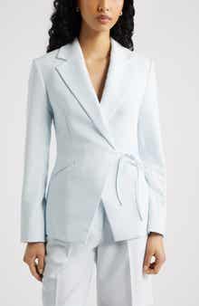 Icon Twill Side Tie Blazer