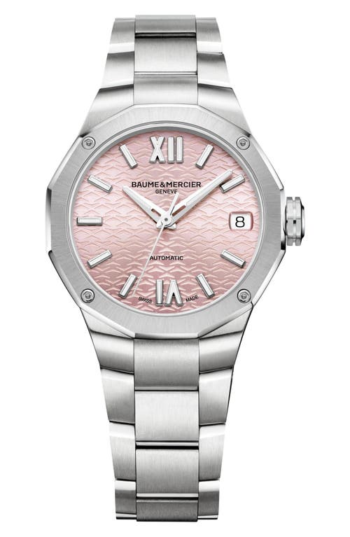 Baume & Mercier Riviera 10675 Automatic Bracelet Watch, 33mm in Pink  product