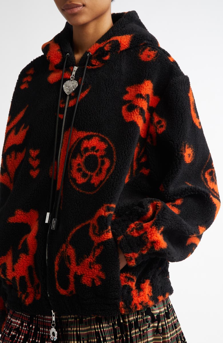 Chopova Lowena Oversize Hooded Fleece Jacket, Alternate, color,