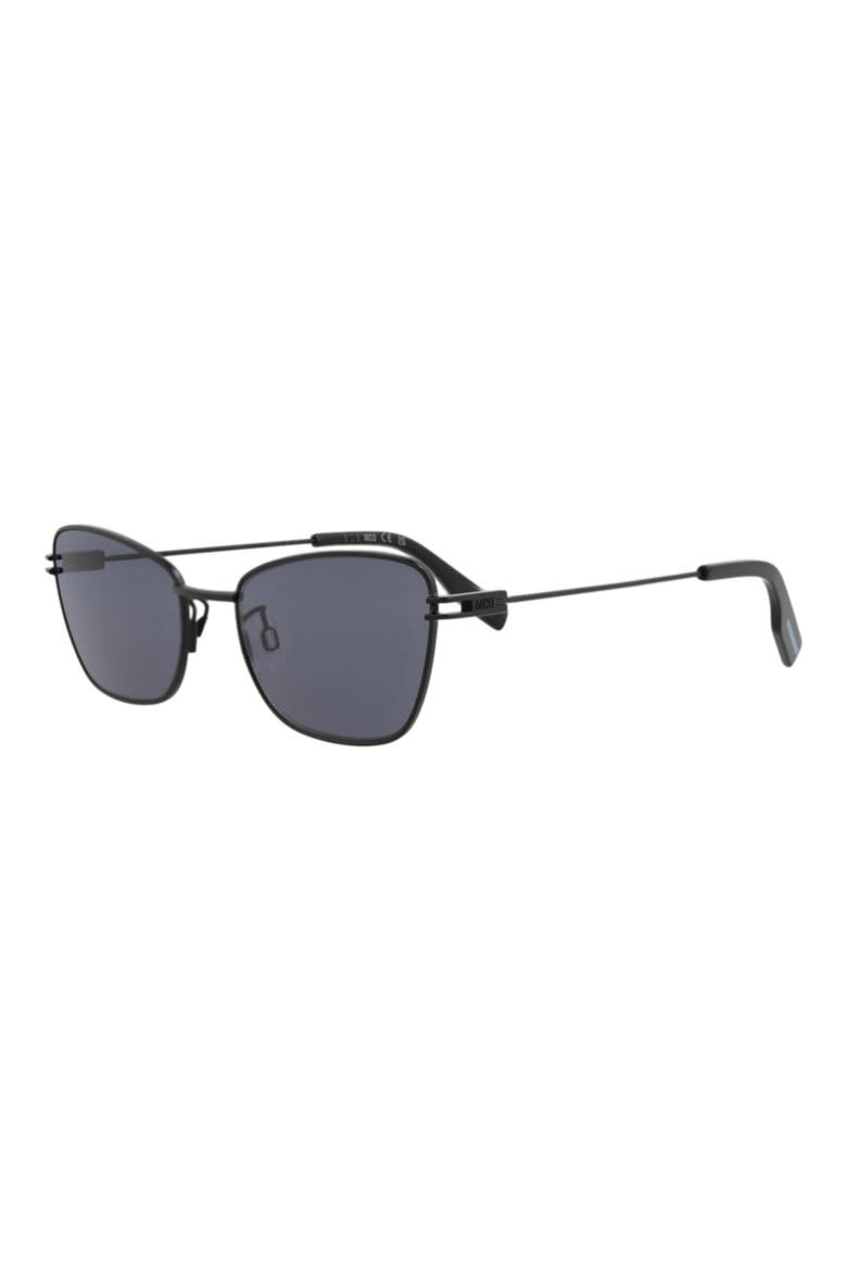52mm Aviator Sunglasses, Alternate, color, BLACK BLACK GREY