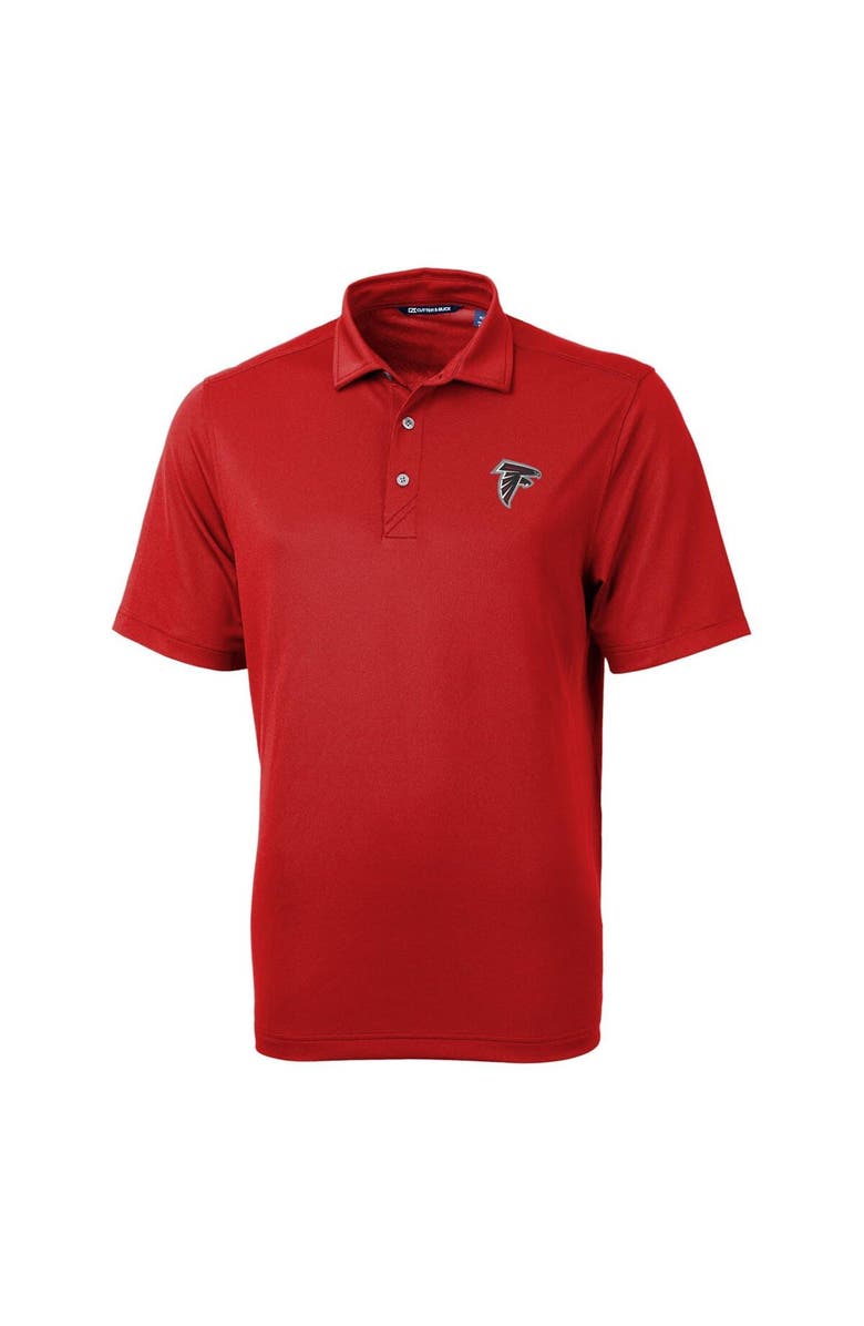 Cutter & Buck Men's Cutter & Buck Red Atlanta Falcons Virtue Eco Pique Recycled Polo, Main, color,