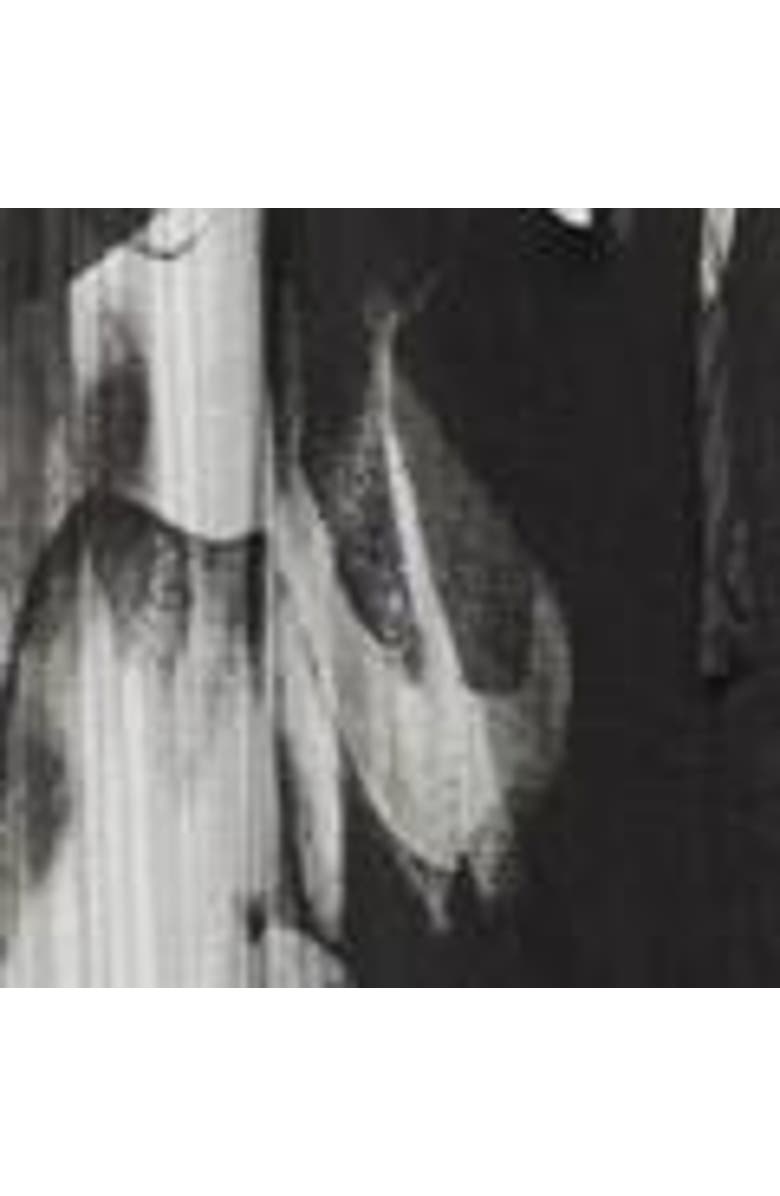 Kaffe Kalifa Chiffon Half Sleeves Maxi Dress, Alternate, color, Black/Grey Blurry