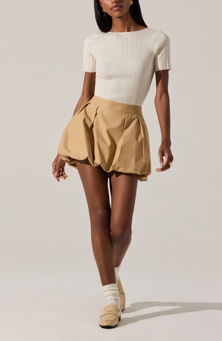 ASTR the Label Nikola Short Sleeve Sweater, Alternate, color, Vanilla