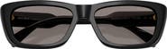 Miu Miu 56mm Rectangular Sunglasses