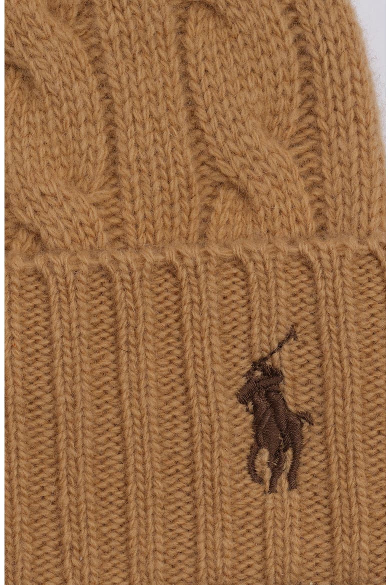 Classic Cable Beanie Polo Ralph Lauren, Alternate, color, CLASSIC CAMEL