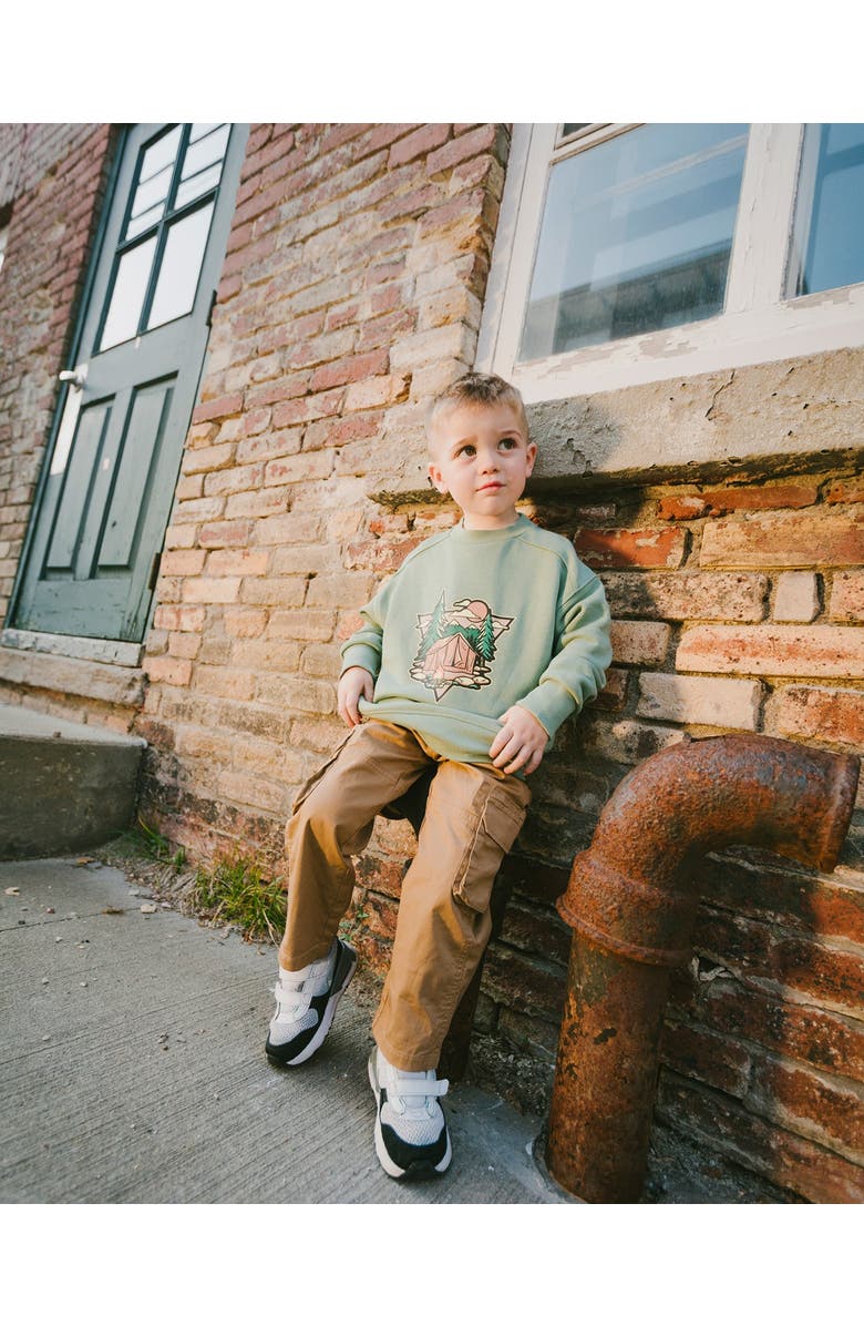 Deux par Deux Stretch Twill Carpenter Pants, Alternate, color, Beige