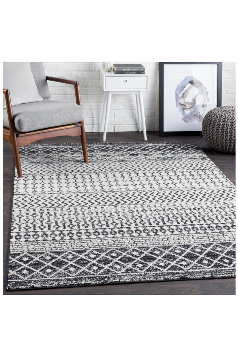 Elaziz Area Rug, Alternate, color, BLACK